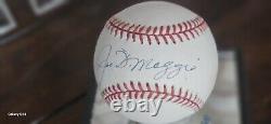 JOE DiMAGGIO Autographed Official American League Baseball New York Yankees