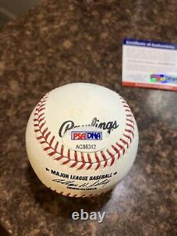 Jim Thome Autographed Signed Official National League Baseball W Psa/ Coa