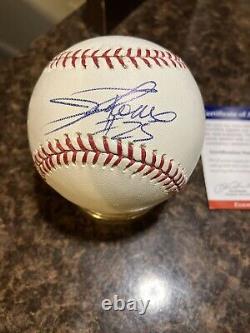 Jim Thome Autographed Signed Official National League Baseball W Psa/ Coa