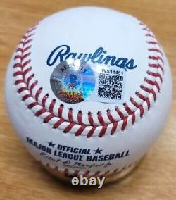 Jim Thome Thomenator Autographed Official Major League Baseball Beckett Witnes