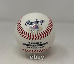 Jimmy Rollins Signed Rawlings Official MLB Baseball PSA COA 170