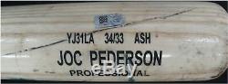 Joc Pederson Official Major League Game Used Baseball Bat Dodgers Single MLB 811