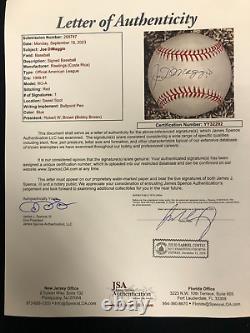 Joe DiMaggio Auto Official American League Baseball JSA COA