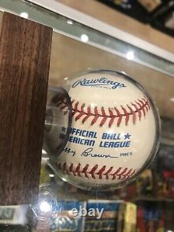 Joe DiMaggio Autographed Official MLB American League Baseball With COA PSA QO