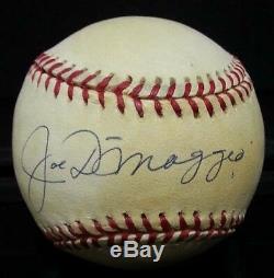 Joe DiMaggio Hand Signed Official American League OAL Baseball Yankees JSA COA