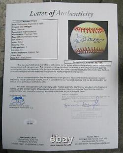 Joe DiMaggio Single Signed Official Major League Baseball Autographed JSA Cert