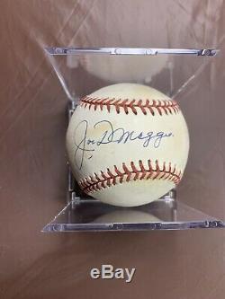Joe DiMaggio signed ROAL Rawlings Official American League Baseball JSA LOA