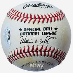 Joe Morgan Autographed Official National League Baseball (JSA)