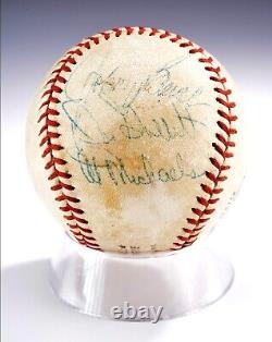 Johnny Bench Al Michaels +1 Autographed Official National League Baseball MLB