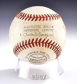 Johnny Bench Al Michaels +1 Autographed Official National League Baseball MLB