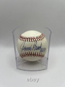 Johnny Bench Signed Official National League Baseball With Cube Beckett COA