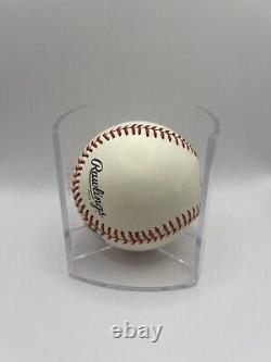Johnny Bench Signed Official National League Baseball With Cube Beckett COA