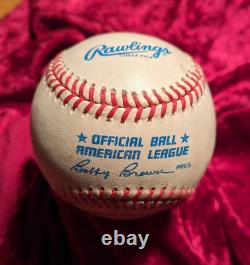 KEN GRIFFEY, JR. Signed Official Bobby Brown American League Baseball