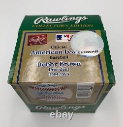 KIRBY PUCKETT signed Rawlings Official AMERICAN LEAGUE Baseball withHOF 01 PSA