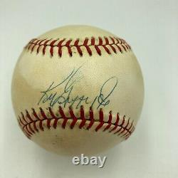 Ken Griffey Jr 1989 Rookie Signed Official American League Baseball JSA COA
