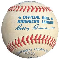 Ken Griffey Jr. Autographed Official American League Baseball BAS HOF Mariners