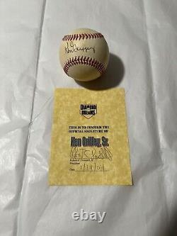 Ken Griffey Sr autographed Official Ball National League With COA