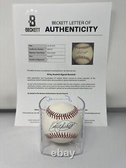 Kirby Puckett Signed Official American League Baseball With Cube Beckett LOA
