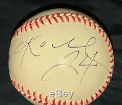 Kobe Bryant signed and inscribed 24 Official Major League Baseball