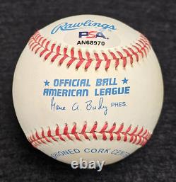 LARRY DOBY Signed Official American League Baseball-HALL OF FAME-PSA