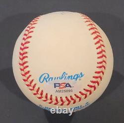 LARRY DOBY Signed Official American League Baseball-HALL OF FAME-PSA