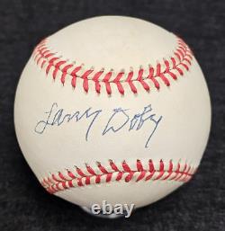 LARRY DOBY Signed Official American League Baseball-HALL OF FAME-PSA