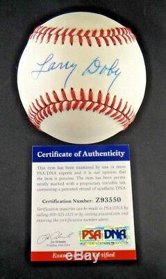 Larry Doby Negro League HOF Signed Official AL Baseball PSA/DNA COA