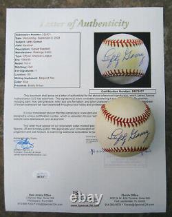 Lefty Gomez Single Signed Official Major League Baseball Autographed JSA Cert