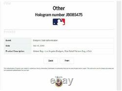 Los Angeles Dodgers Official Major League Game Used Helmet Travel Bag MLB 085475