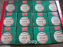 Lot of 12 Rawlings Official National League Baseball CHARLES FEENEY Empty Boxes