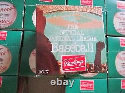 Lot of 12 Rawlings Official National League Baseball CHARLES FEENEY Empty Boxes