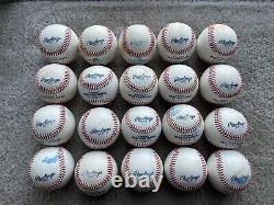 Lot of 20 Official Rawlings Used Major League Baseballs MLB REAL LEATHER Manfred