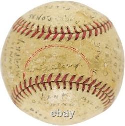 Lou Gehrig Single Signed 1934 Official American League Harridge Baseball JSA COA