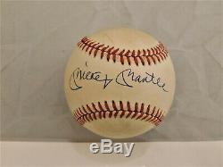 MICKEY MANTLE Signed / Autographed Official American League Baseball JSA COA