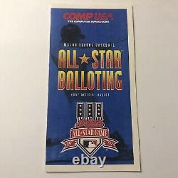 Major League Baseball MLB All Star Game Official Unused Ballot Vintage July 1997