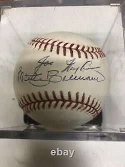 Marty Brenneman & Joe Nuxhall Autographed Signed Official Major League Baseball