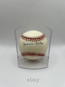 Marvin Miller Signed Official National League Baseball With Cube Beckett COA