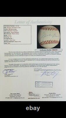 Michael Jordan Autographed Wilson Official Major League Baseball UDA & JSA