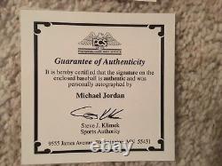 Michael Jordan siged Official American League baseball with COA