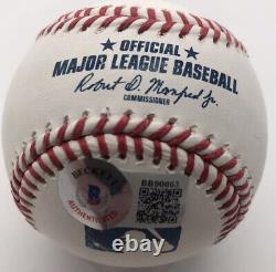 Michael Strahan Signed/Autographed Official Major League Baseball Beckett