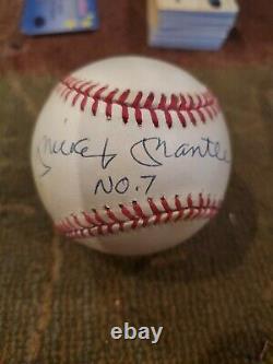 Mickey Mantle #7 Signed Official American League Baseball Upper Deck