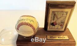 Mickey Mantle 7 (uni #) signed Official American League Baseball PLEASE READ