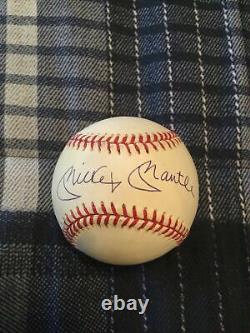 Mickey Mantle Signed Auto Official American League Baseball New York Yankees