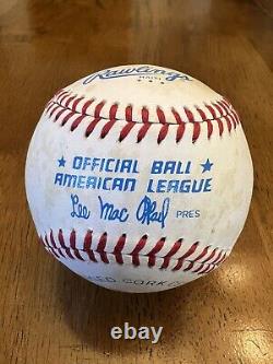 Mickey Mantle Signed Autographed Official American League Baseball Ball Yankees