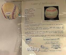 Mickey Mantle Signed Autographed Official American League Baseball JSA HOF