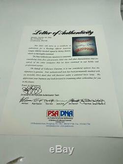 Mickey Mantle Signed Autographed Official American League Baseball PSA DNA COA