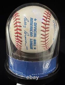 Mickey Mantle Signed Official American League Baseball BAS Graded MINT 9