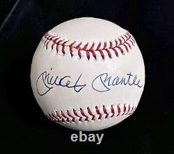 Mickey Mantle Signed Official American League Baseball. Beckett LOA