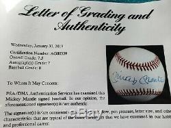 Mickey Mantle Yankees PSA Full Letter graded Official American League Baseball