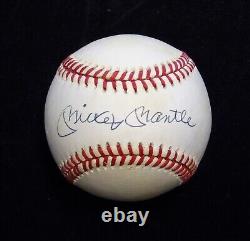 Mickey Mantle Yankees Signed Official American League Baseball PSA Authenticated